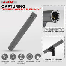 Load image into Gallery viewer, 5Core Conga Mic Snare Tom Microphone Drum Kit Condenser XLR Instrument Mics XP
