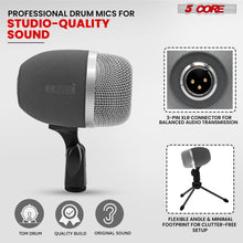 Load image into Gallery viewer, 5Core Conga Mic Snare Tom Microphone Drum Kit Condenser XLR Instrument Mics XP
