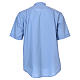 Load image into Gallery viewer, Short Sleeve Clergy Shirt - Light Blue
