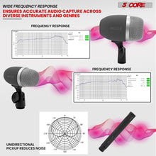 Load image into Gallery viewer, 5Core Conga Mic Snare Tom Microphone Drum Kit Condenser XLR Instrument Mics XP

