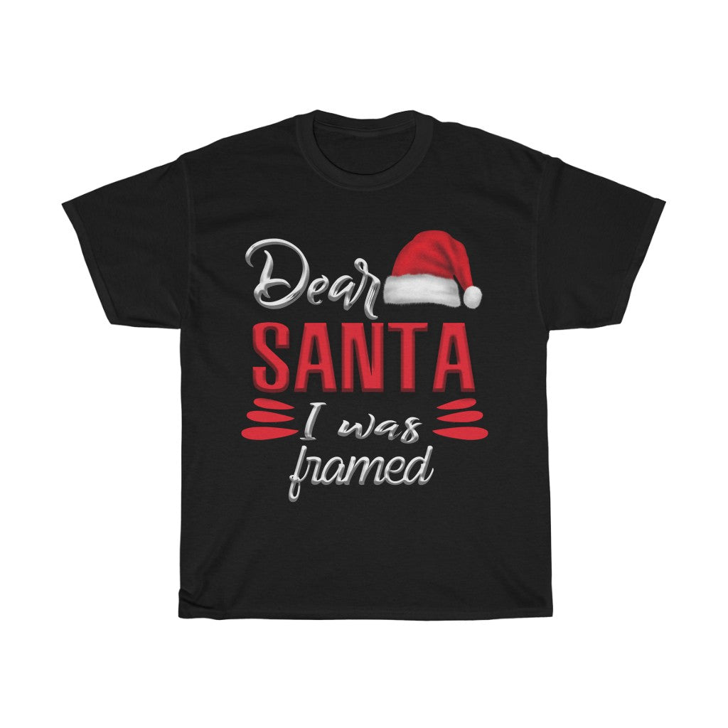 Dear Santa, framed Cotton Tee