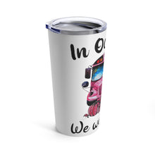 Load image into Gallery viewer, We Wear Pink Bus Tumbler 20oz
