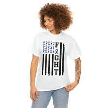 Load image into Gallery viewer, Colon Cancer Awareness FLAG Cotton Tee
