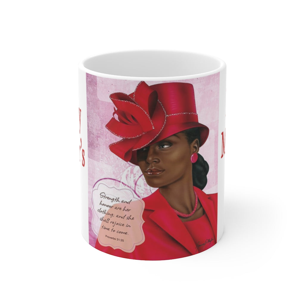 Church Hat Red Ceramic Mug 11oz
