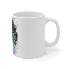 Load image into Gallery viewer, Color Splash Afro Ceramic Mug 11oz
